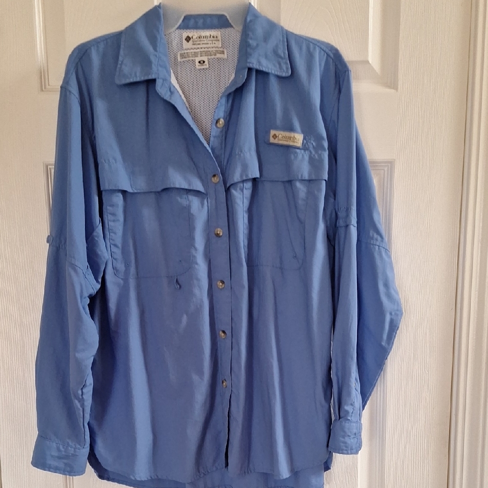 Columbia Light Blue Outdoor Shirt
